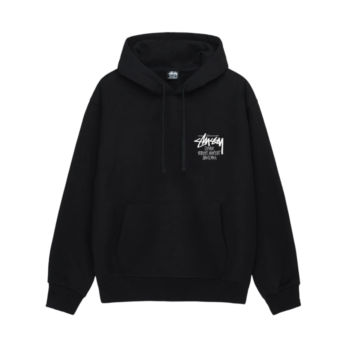 스투시 스탁 도버 스트리트 마켓 런던 후드 블랙 2024(Stussy Stock DSM London Hoodie Black 2024) - 2