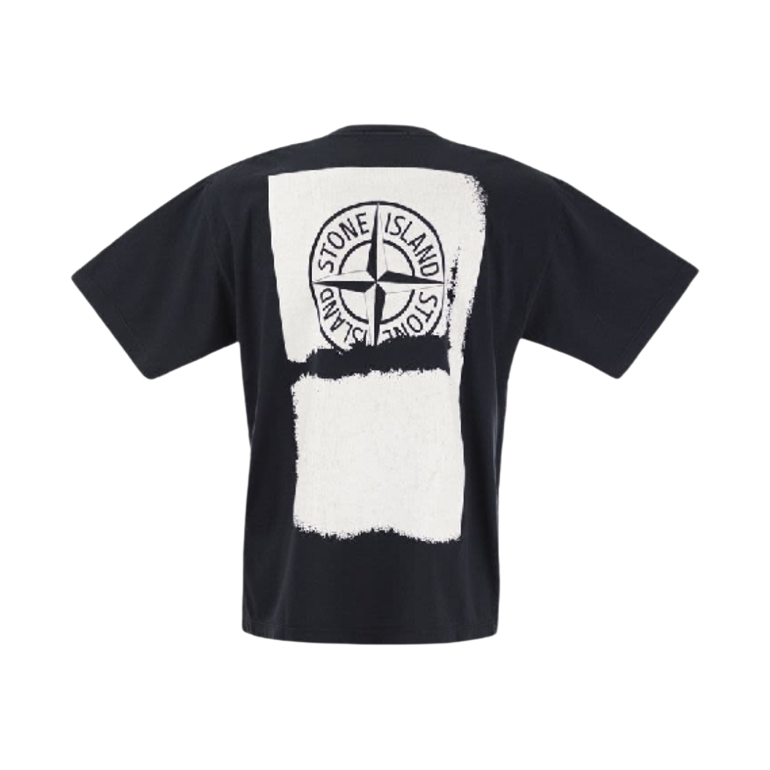 스톤 아일랜드 2RC89 '스크래치 페인트 원' 프린트 숏슬리브 티셔츠 네이비 블루 - 24SS(Stone Island 2RC89 'Scratched Paint One' Print Short Sleeve T-Shirt Navy Blue - 24SS) - 2