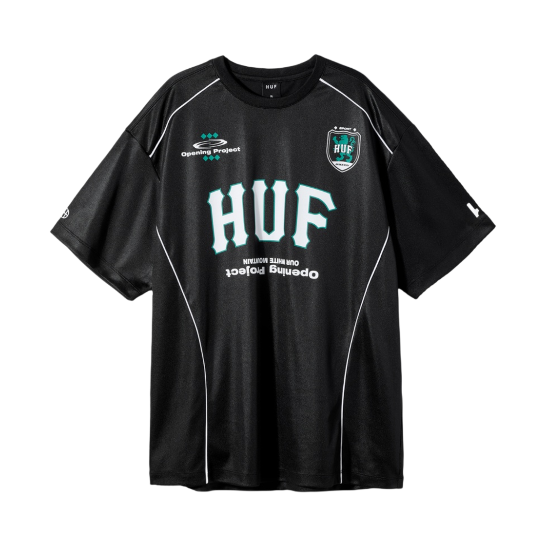 허프 x 오프닝 프로젝트 풋볼 저지 블랙(HUF x Opening Project Football Jersey Black)
