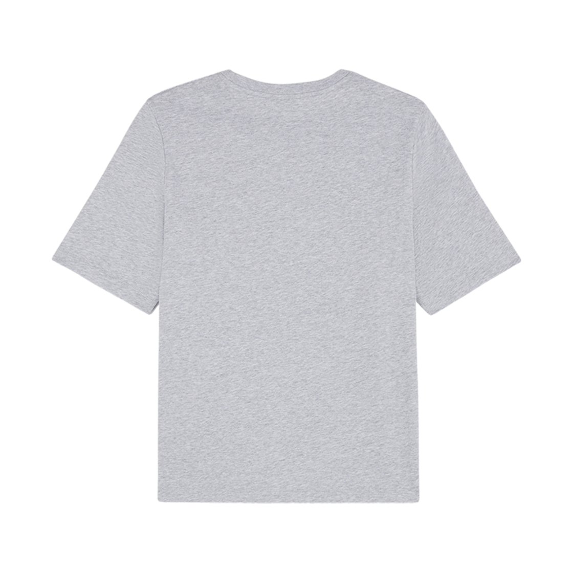 (W) 메종 키츠네 핸드라이팅 컴포트 티셔츠 라이트 그레이 멜란지((W) Maison Kitsune Handwriting Comfort T-Shirt Light Grey Melange) - 2