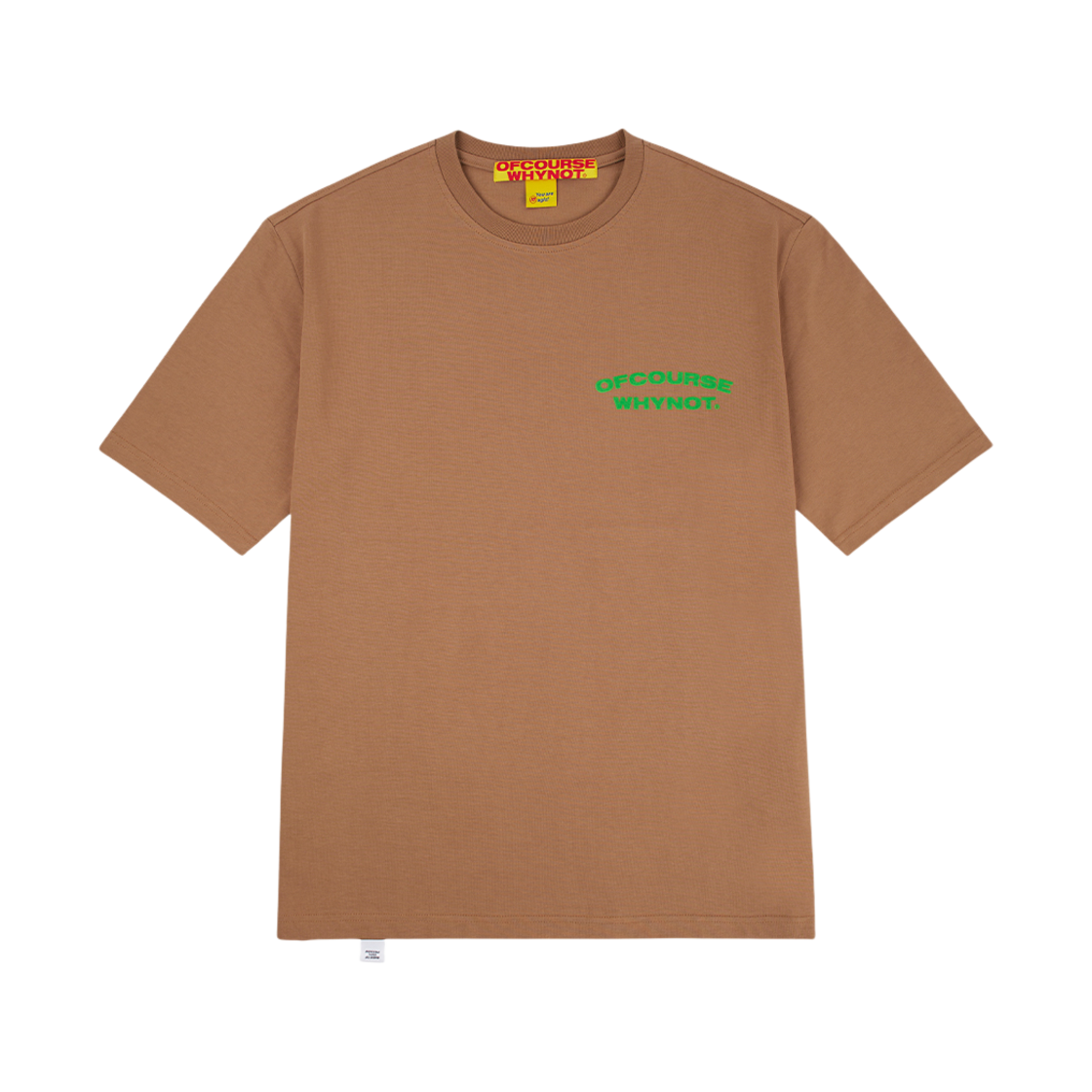 오브콜스와이낫 블라 블라 티셔츠 브라운(ofcoursewhynot Blah Blah T-Shirt Brown)