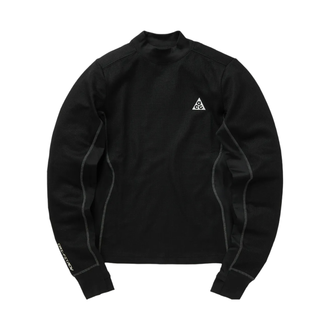 (W) 나이키 ACG 드라이핏 ADV 고트 록스 롱슬리브 탑 블랙 서밋 화이트 - 아시아((W) Nike ACG Dri-Fit ADV Goat Rocks Long Sleeve Top Black Summit White - Asia) - 1