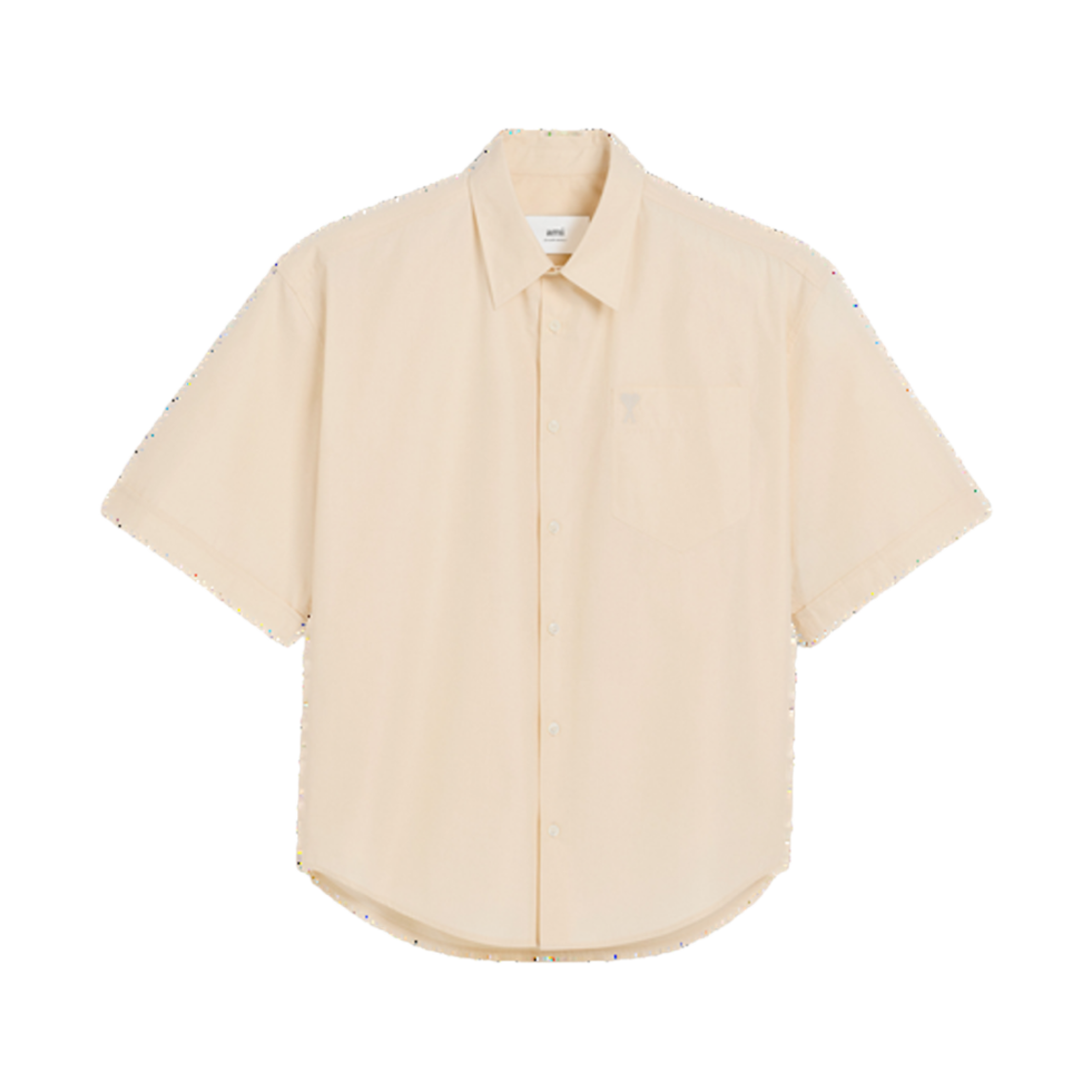 HSH240-CO0076-136 AMI Short Sleeve Shirt Beige