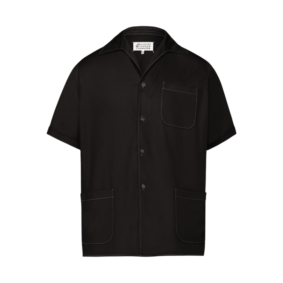 메종 마르지엘라 레이온 트윌 셔츠 블랙(Maison Margiela Rayon Twill Shirt Black) - 1