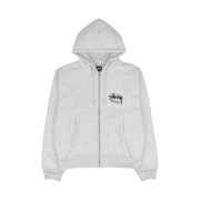 Stussy Stock Honolulu Zip Hoodie Ash Heather