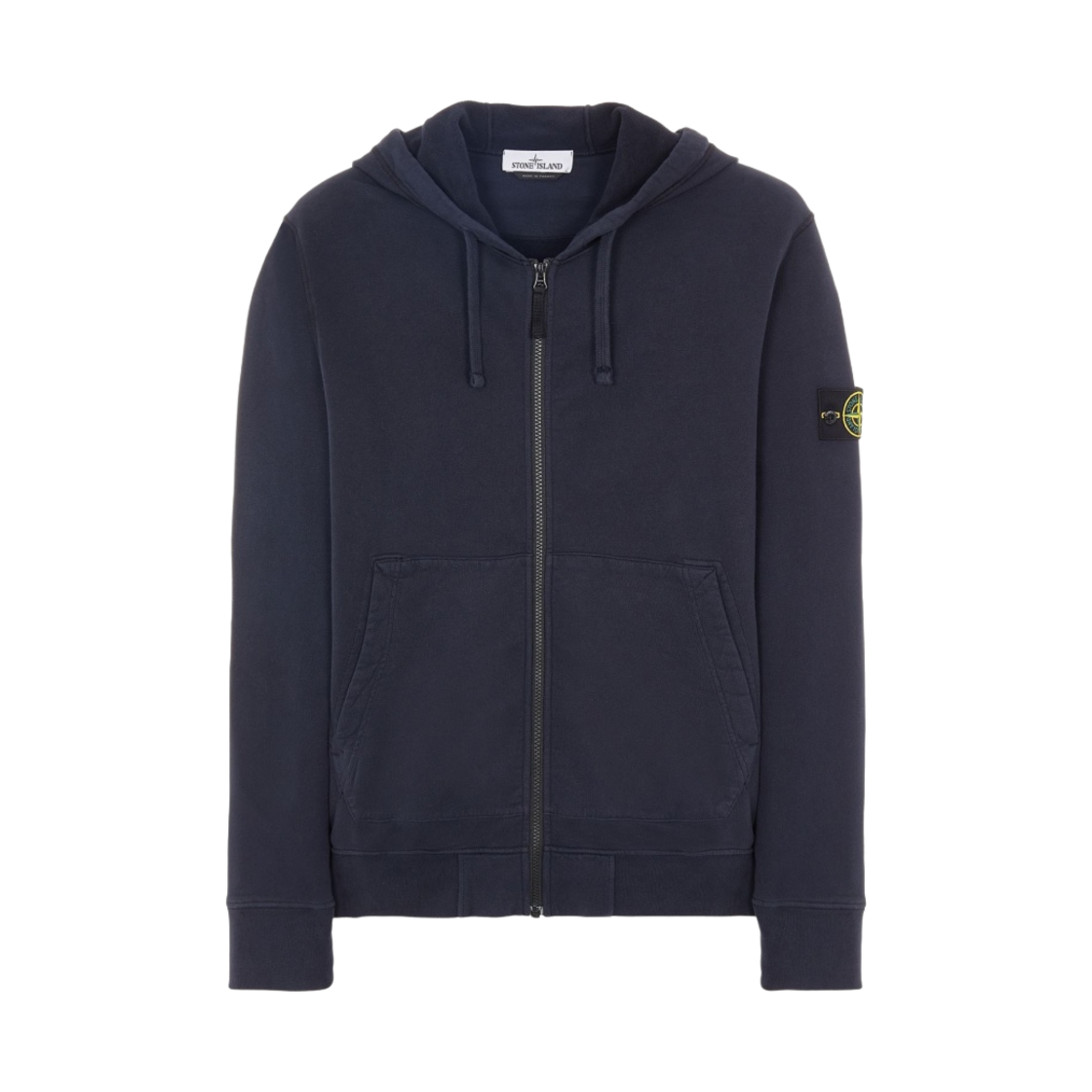 스톤 아일랜드 64220 풀 집업 후드 스웨트셔츠 네이비 블루 - 22FW(Stone Island 64220 Full Zip Hooded Sweatshirt Navy Blue - 22FW)