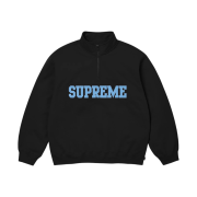 Supreme Collegiate Half Zip Pullover Black - 24FW