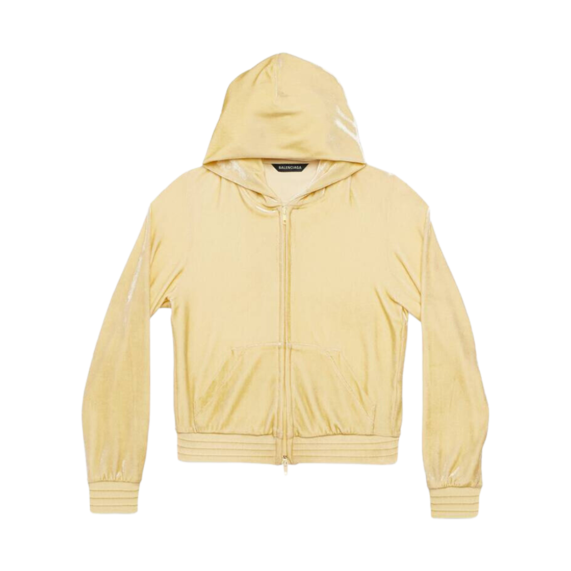 발렌시아가 BB 파리 스트라스 집업 후드 피티드 크림(Balenciaga BB Paris Strass Zip-Up Hoodie Fitted Cream) - 1