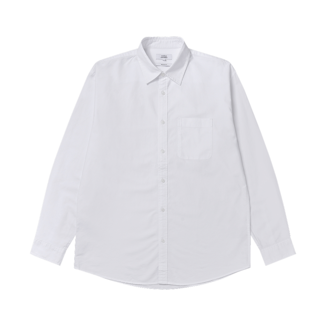 무신사 스탠다드 릴렉스드 핏 옥스포드 셔츠 화이트(Musinsa Standard Relaxed Fit Oxford Shirt White)