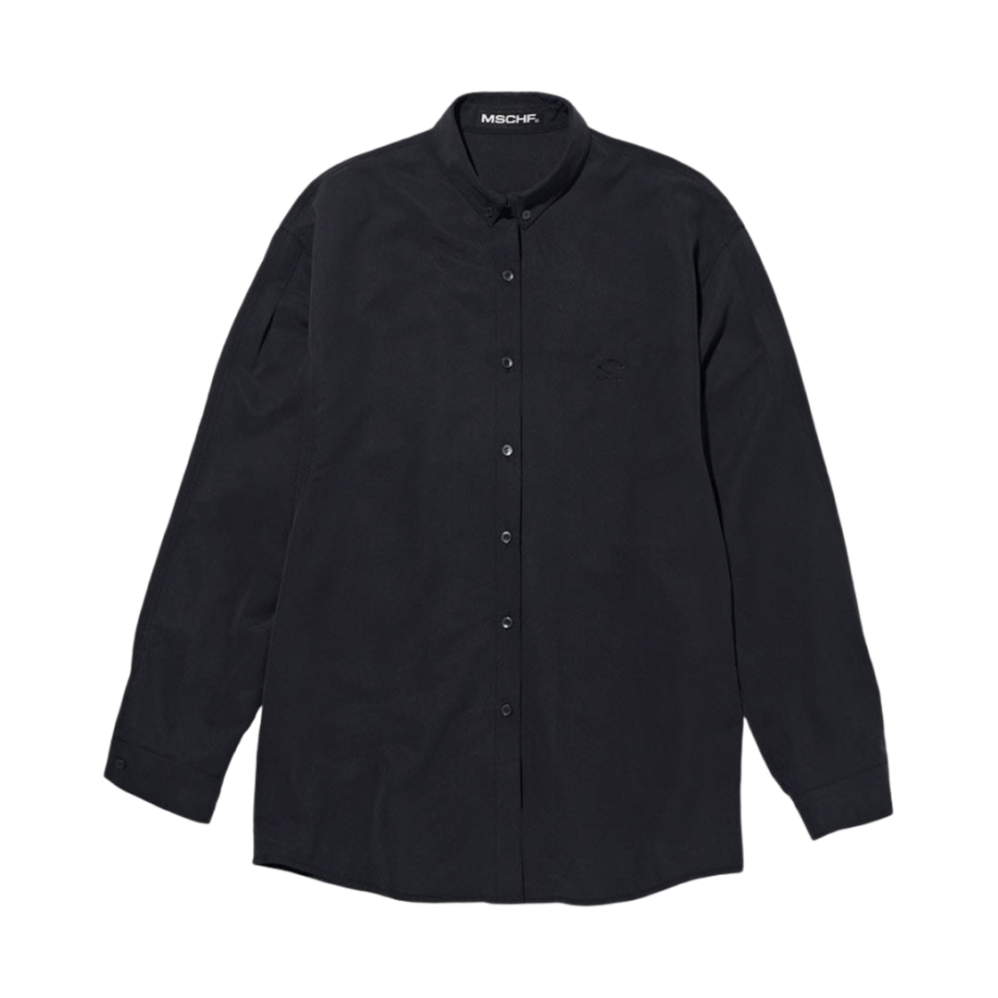 (W) 미스치프 텐셀 돌먼 셔츠 블랙