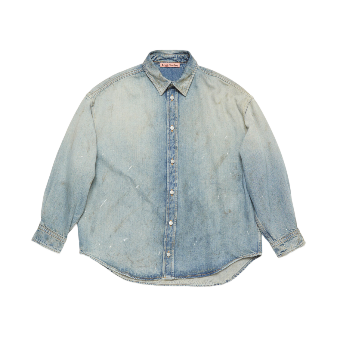 아크네 스튜디오 데님 버튼 업 셔츠 라이트 블루