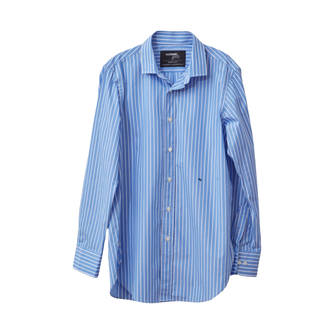 (W) 옴므걸스 핀스트라이프 클래식 코튼 셔츠 클래식 스트라이프((W) Homme Girls Pinstripe Classic Cotton Shirts Classic Stripe)