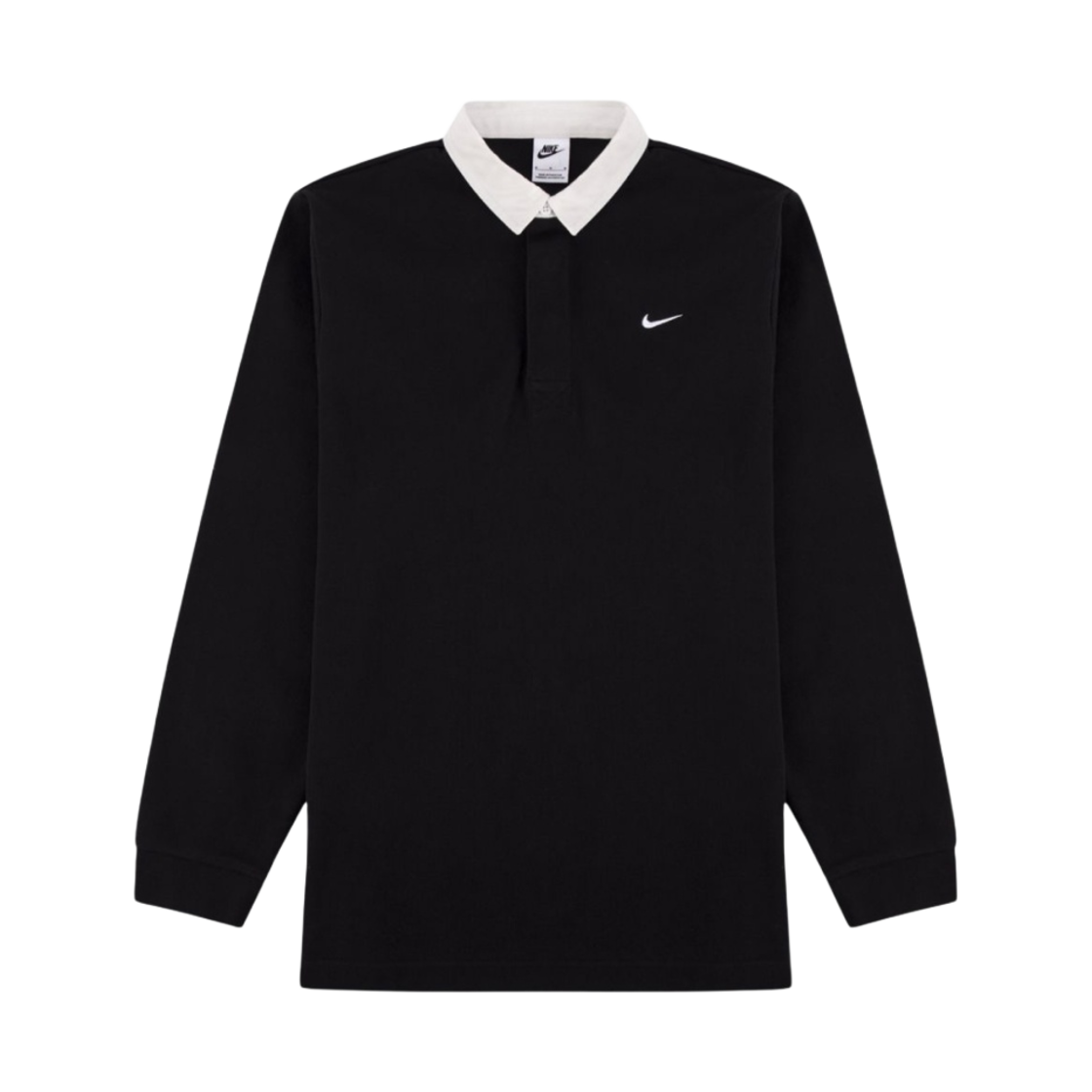 나이키 솔로 스우시 럭비 탑 블랙 - US/EU(Nike Solo Swoosh Rugby Top Black - US/EU) - 1