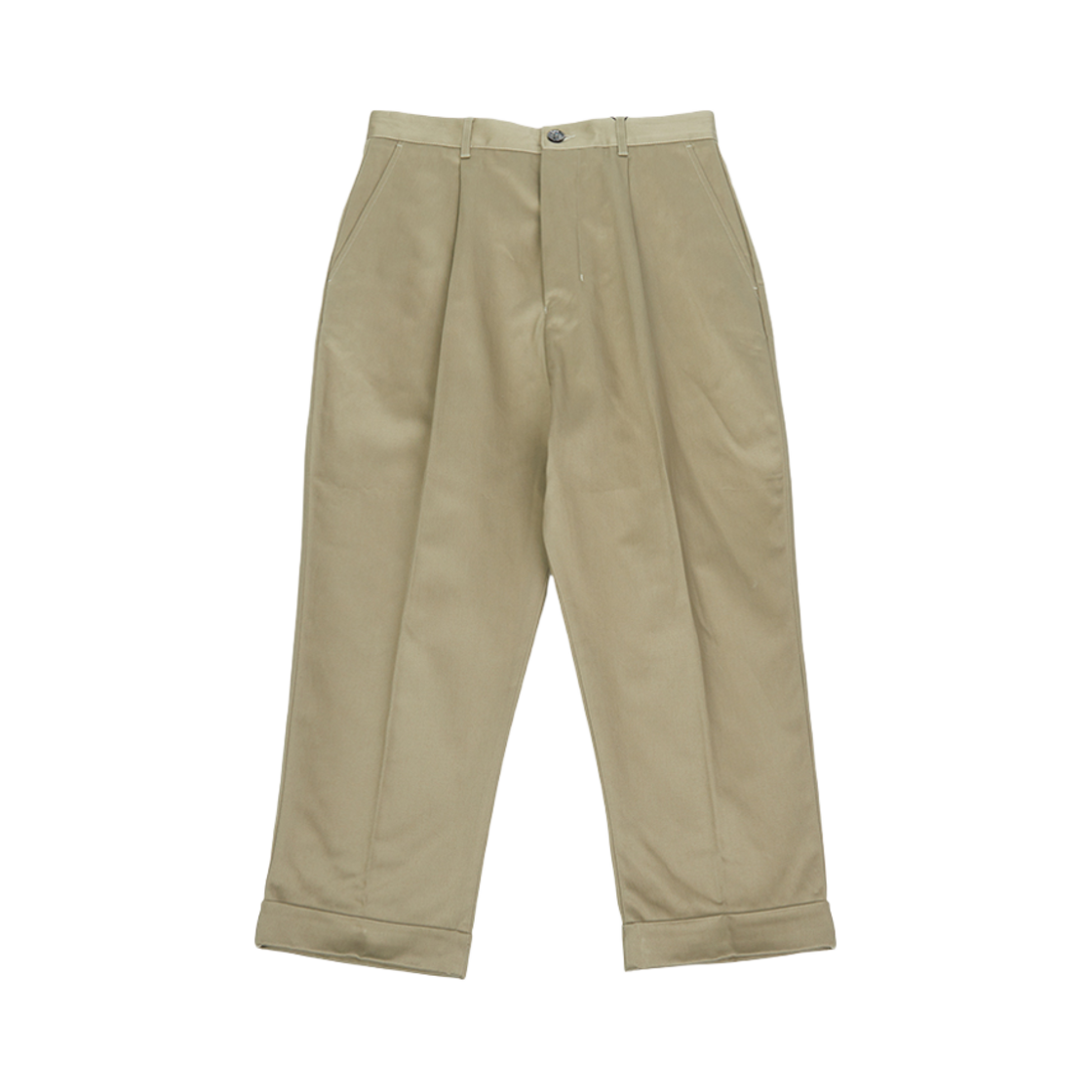 HTR121-CO0103-375 AMI Carrot Pants Beige Khaki