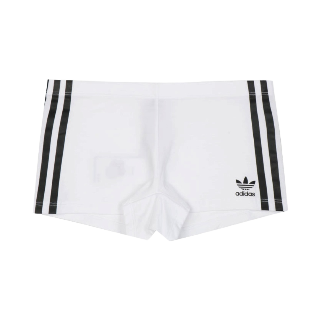 (W) 아디다스 스트라이프 바이커 박서 화이트 - KR 사이즈((W) Adidas Stripe Biker Boxer White - KR Sizing) - 1
