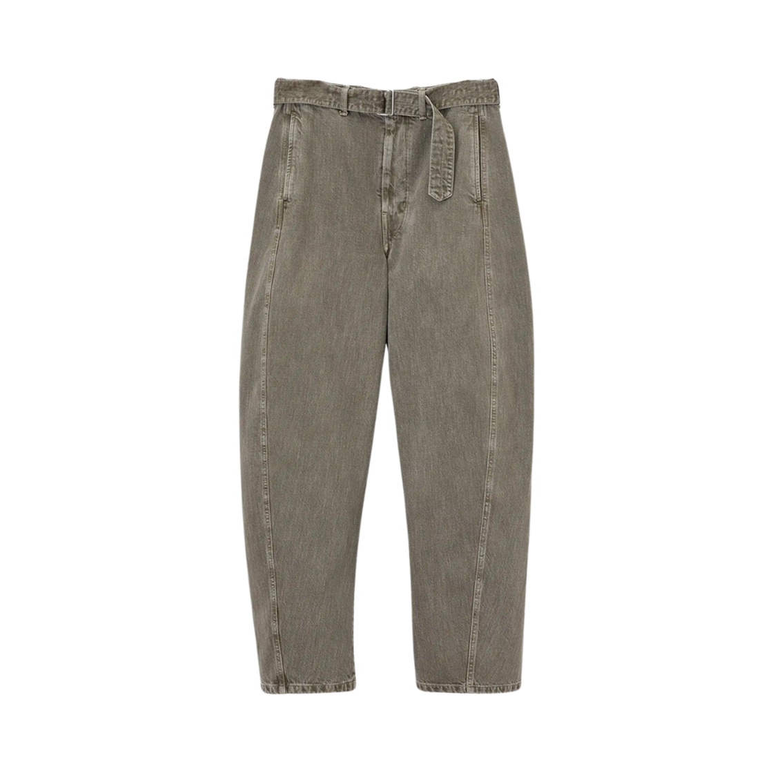 르메르 트위스트 벨트 팬츠 헤비 스노위 데님 스노우 올리브(Lemaire Twisted Belted Pants Heavy Snowy Denim Snow Olive)