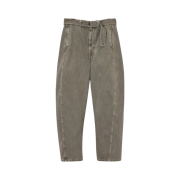 Lemaire Twisted Belted Pants Heavy Snowy Denim Snow Olive