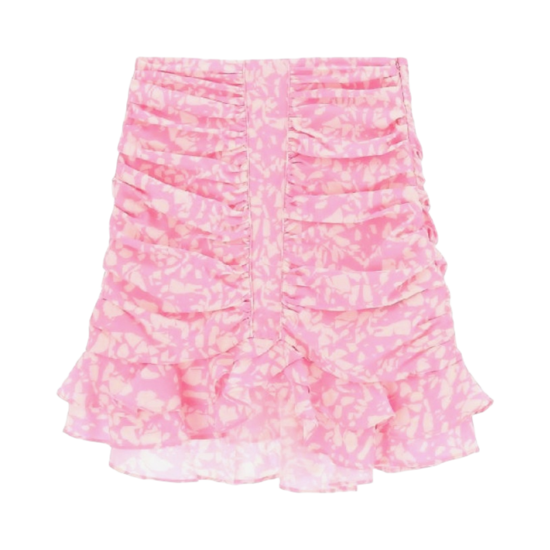 JU0009FA-A1J02I-40PK (W) Isabel Marant Milendi Gathered Frill Skirt Pink - 23SS