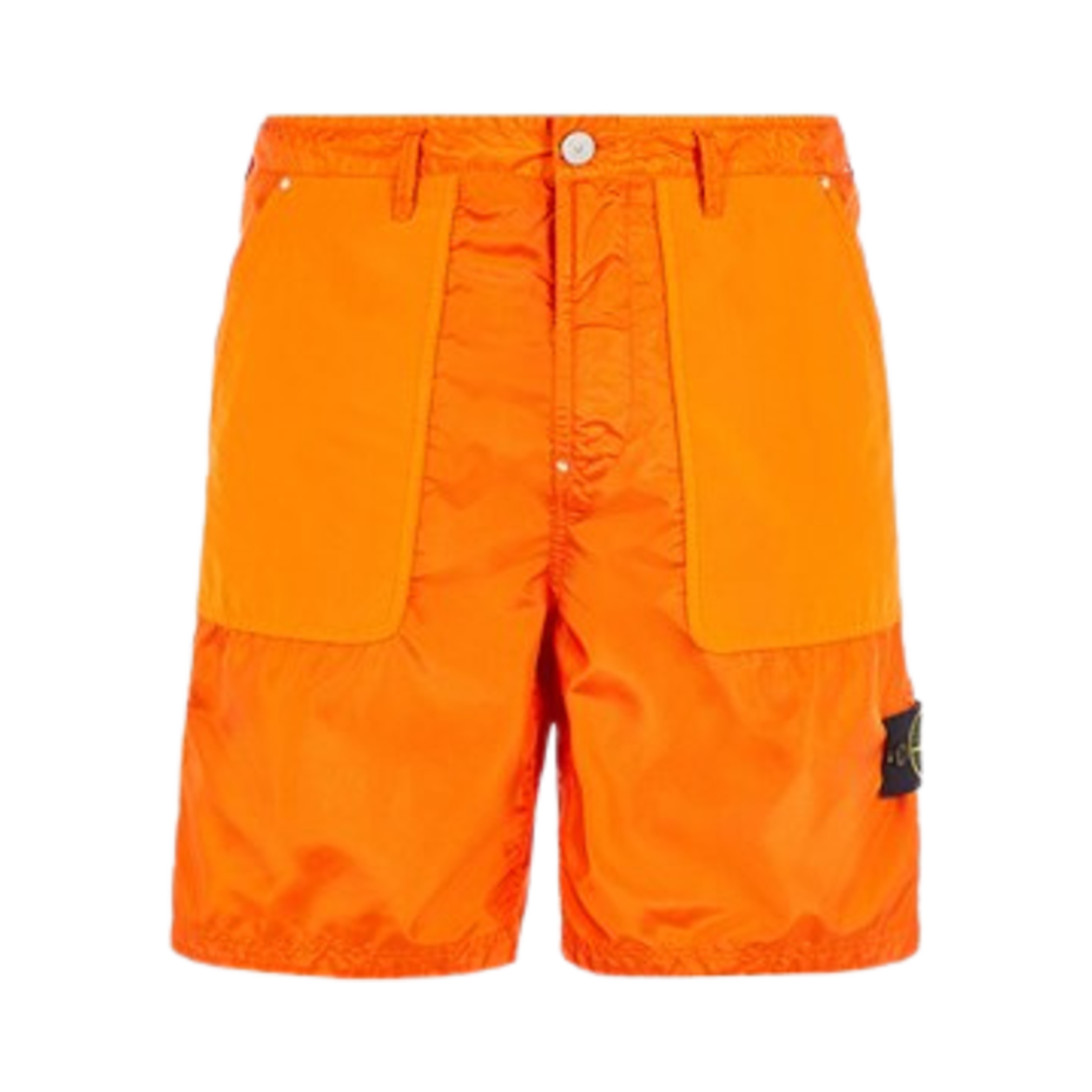 스톤 아일랜드 L1932 폴리에스터 텔라 위드 데이비드 라이트-TC 컴포트 핏 버뮤다 쇼츠 오렌지 - 24SS(Stone Island L1932 Polyester Tela with David Light-TC Comfort Fit Bermuda Shorts Orange - 24SS) - 1