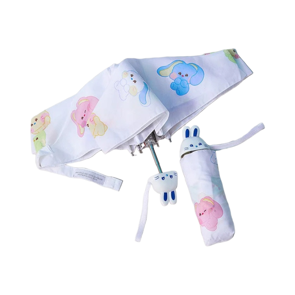 뉴진스 버니니 5단 패턴 엄브렐라 화이트(NewJeans Bunini 5 Tier Pattern Umbrella White)