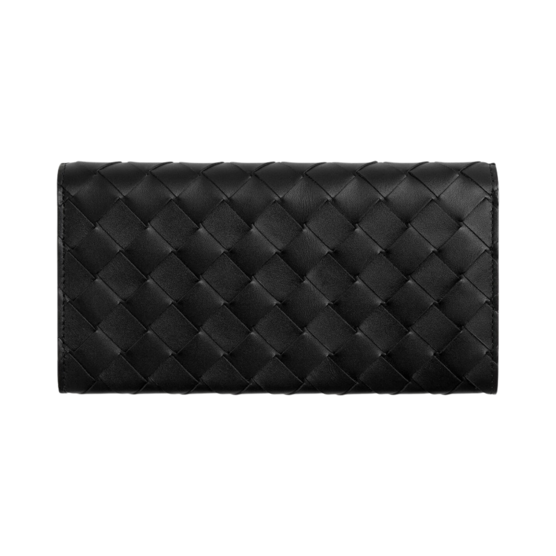 보테가 베네타 코인 장지갑 블랙 레드스톤(Bottega Veneta Long Wallet with Coin Purse Black Redstone) - 3
