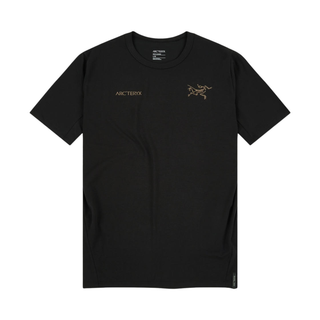 아크테릭스 캡티브 스플릿 티셔츠 블랙 골드(Arc'teryx Captive Split T-Shirt Black Gold)