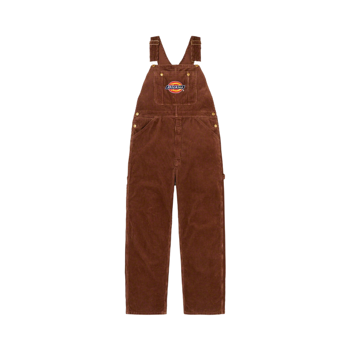 슈프림 x 디키즈 코듀로이 오버롤 브라운 - 22FW