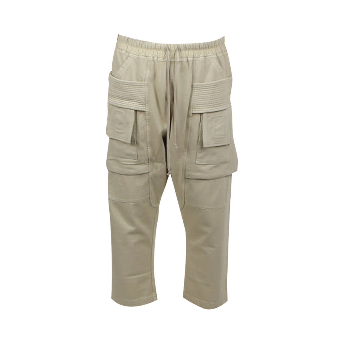 DU01C6371-RIG-08 Rick Owens Drkshdw Creatch Cargo Cropped Drawstring Pants Pearl