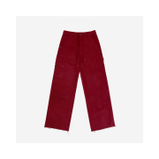 Full of Ssun Cutout Work Pants Red