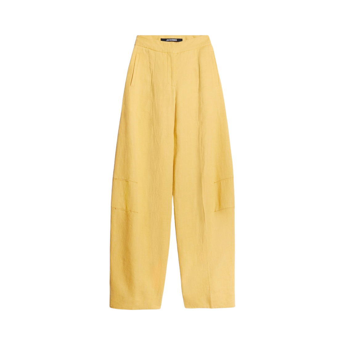 (W) 자크뮈스 르 판탈론 플리다오 루즈 팬츠 옐로우((W) Jacquemus Le Pantalon Plidao Loose Pants Yellow) - 1