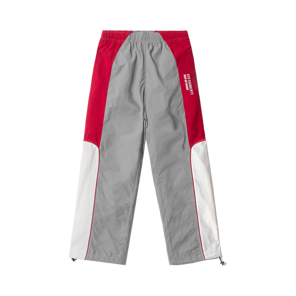 Q3AMPT004GRD QT8 GARMENTS Old Track Pant Grey/Red