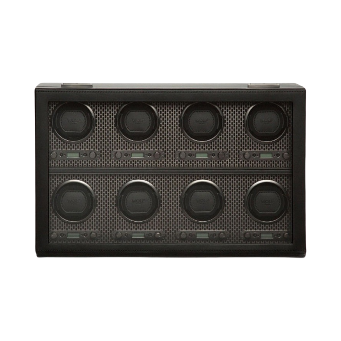 469703 Wolf 1834 Axis 8 Piece Watch Winder Powder Coat Black