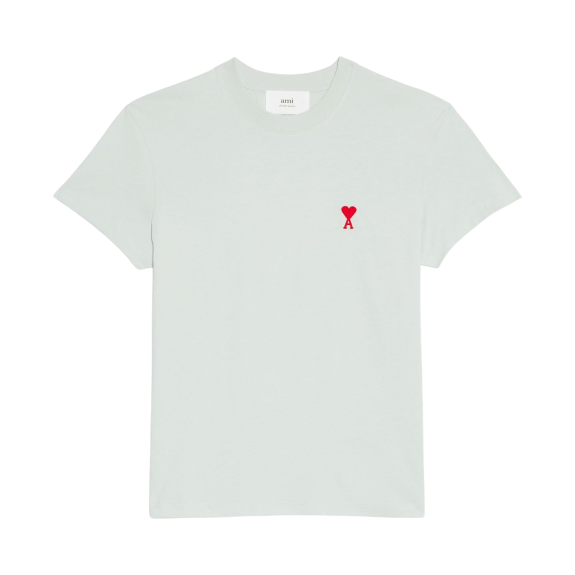 아미 스몰 하트 로고 티셔츠 페일 그린 - 22FW(AMI de Coeur T-Shirt Pale Green - 22FW)