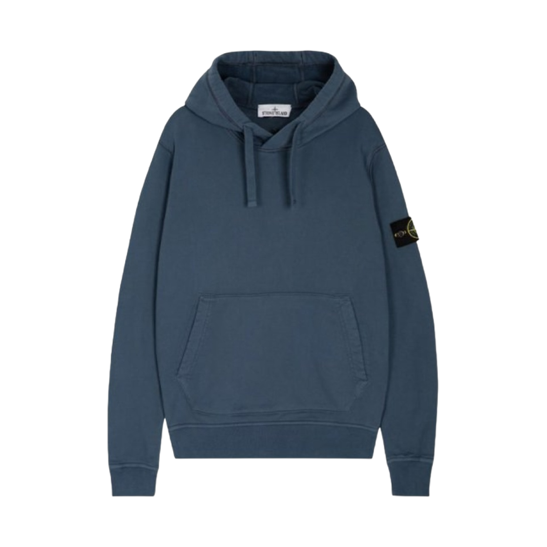 801564151-V0024 Stone Island 64151 Cotton Fleece Hooded Sweatshirt Avio Blue - 24SS