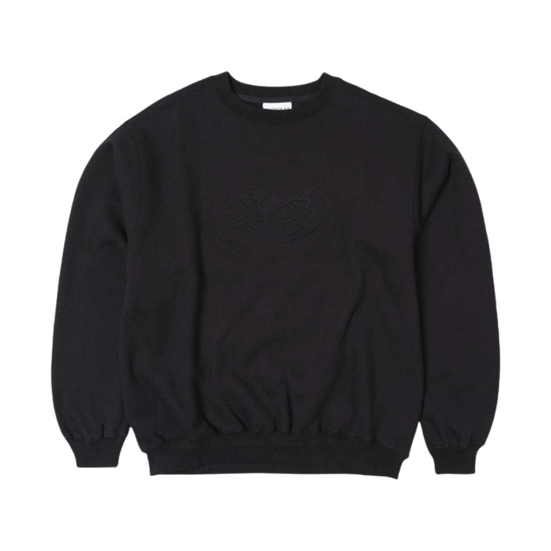 다다 로고 엠보스 크루넥 블랙(Dada Logo Embossed Crewneck Black)