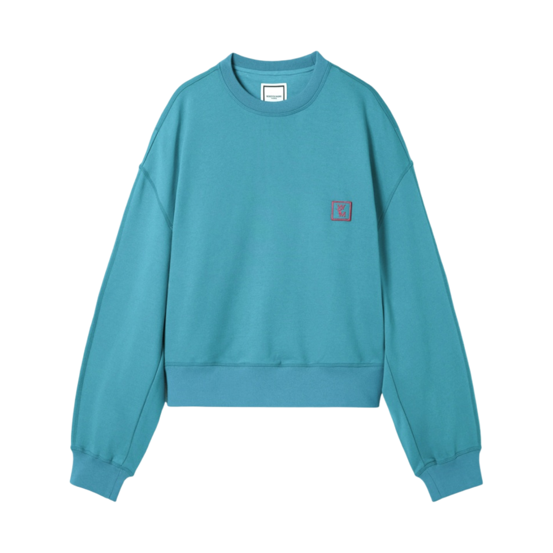 (W) 우영미 코튼 백로고 스웨트셔츠 그린 - 22FW((W) Wooyoungmi Cotton Back Logo Sweatshirt Green - 22FW) - 2