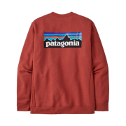 Patagonia P-6 Logo Uprisal Crew Sweatshirt Burl Red
