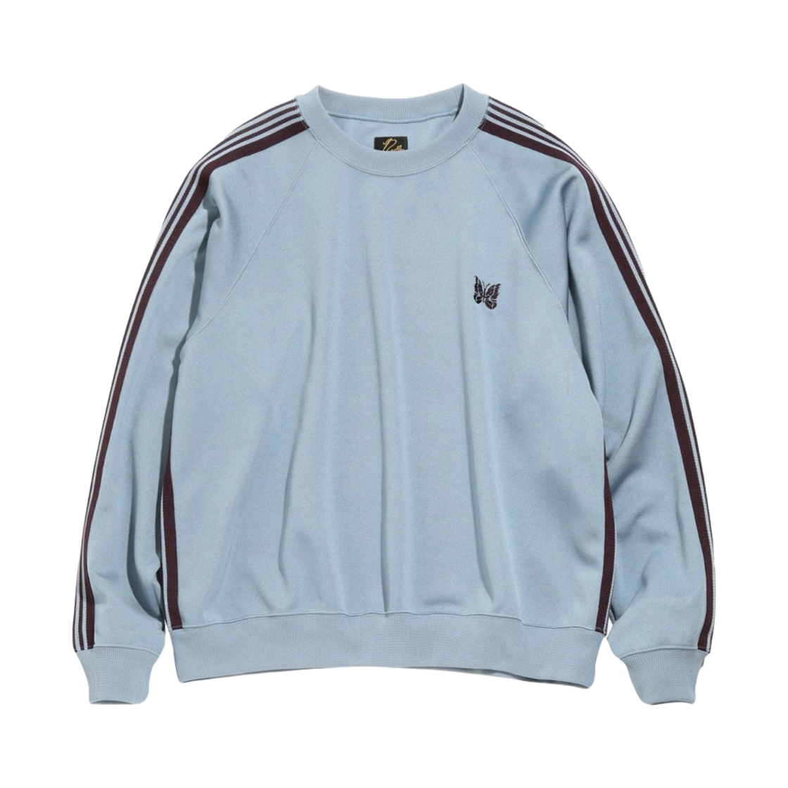 니들스 트랙 크루넥 폴리 스무스 삭스 블루(Needles Track Crewneck Poly Smooth Sax Blue)