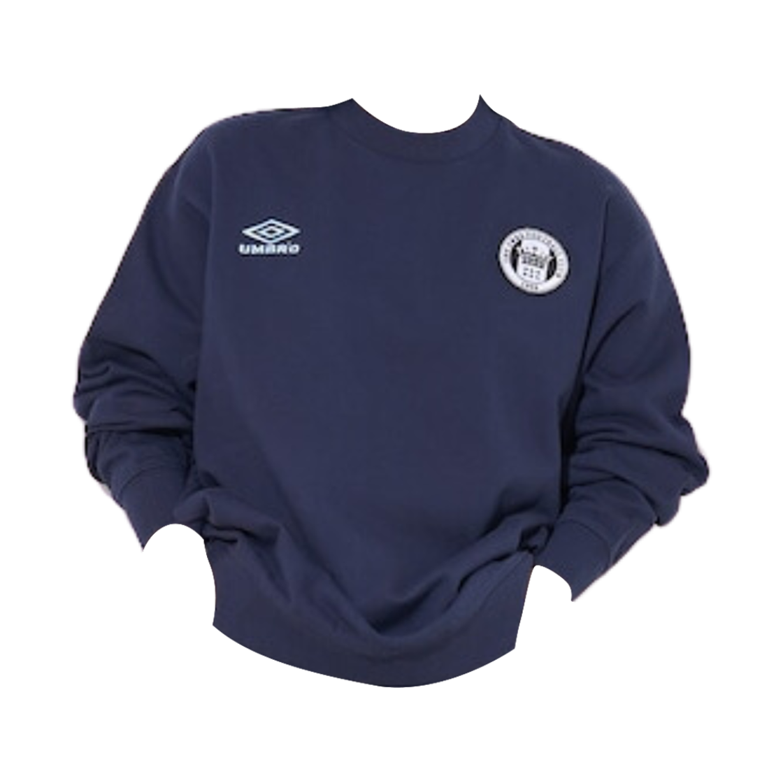 (W) 엄브로 x 프릭스 스토어 크루넥 스웨트셔츠 네이비((W) Umbro x Freak's Store Crew Neck Sweatshirt Navy) - 1