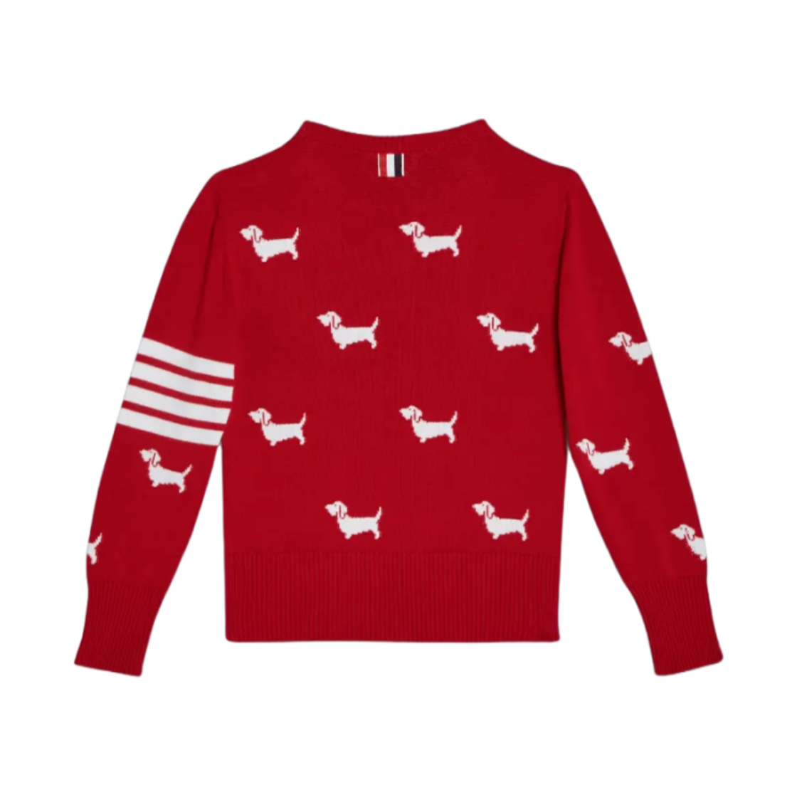 (키즈) 톰브라운 코튼 사선 헥터 풀오버 레드((Kids) Thom Browne Cotton 4-Bar Hector Pullover Red) - 2