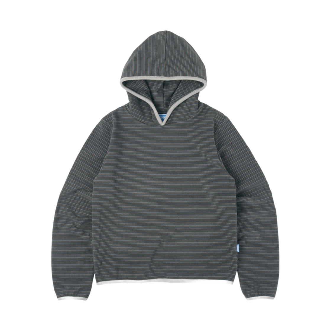 써넥트 스트라이프 테이프드 후드 차콜(SUNNECT Stripe Taped Hoodie Charcoal)