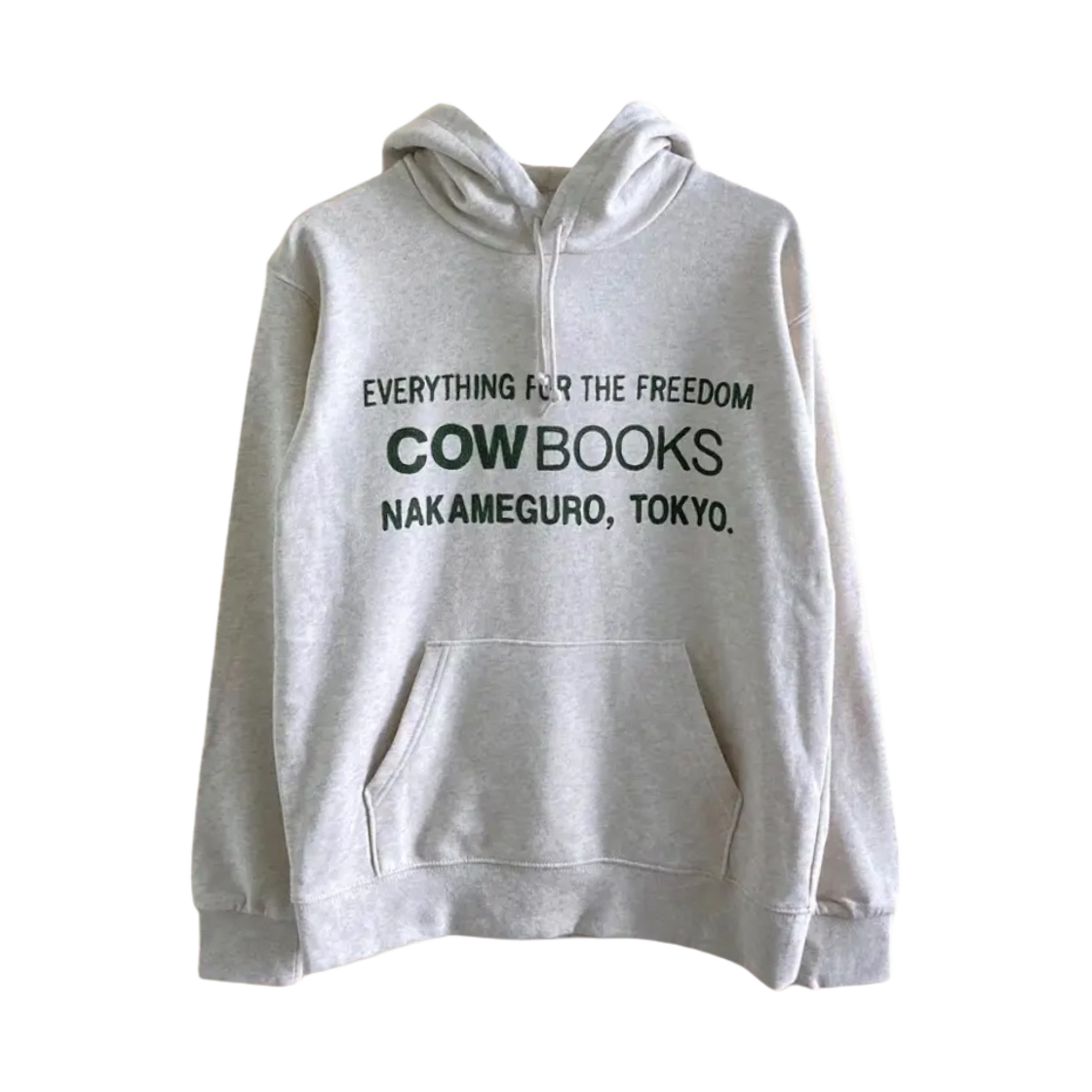 카우북스 북 벤더 후드 오트밀 그린(Cow Books Book Vendor Hoodie Oatmeal Green)