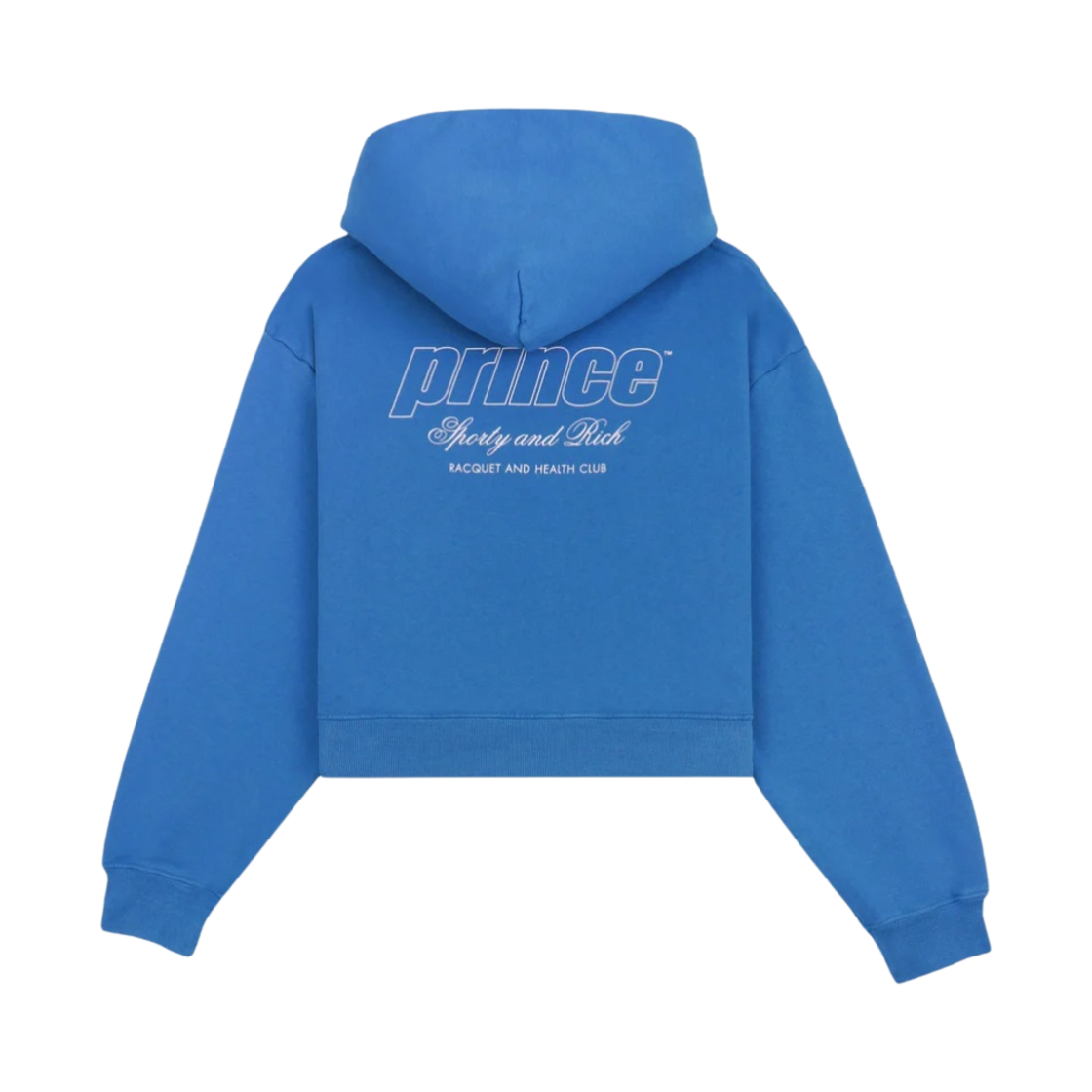 스포티 앤 리치 x 프린스 헬스 크롭 후드 라피스 화이트(Sporty & Rich x Prince Health Cropped Hoodie Lapis White) - 2