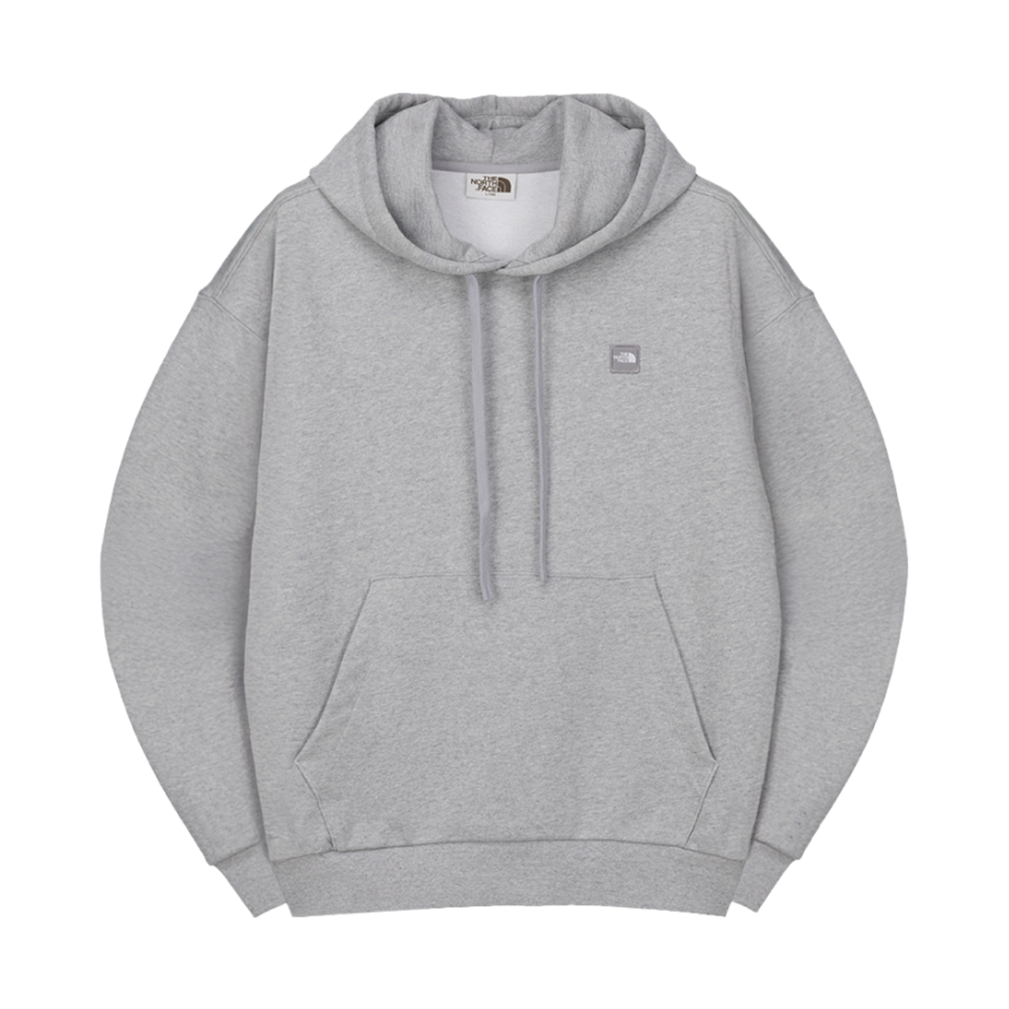 NM5PQ51J The North Face Mini Box Logo Hood Pullover Melange Grey