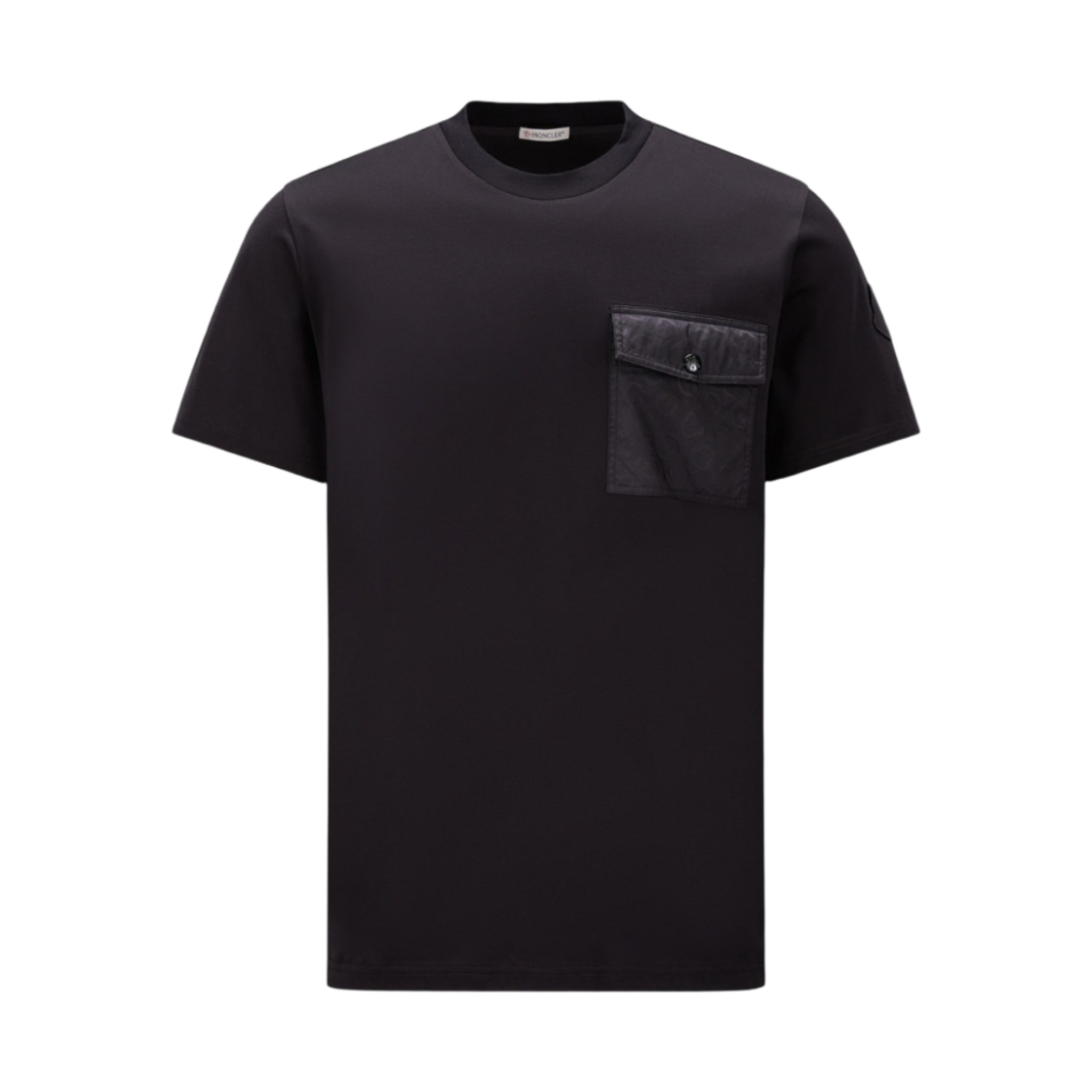 몽클레르 티셔츠 포켓 블랙 - 23SS(Moncler T-Shirt With Pocket Black - 23SS) - 1