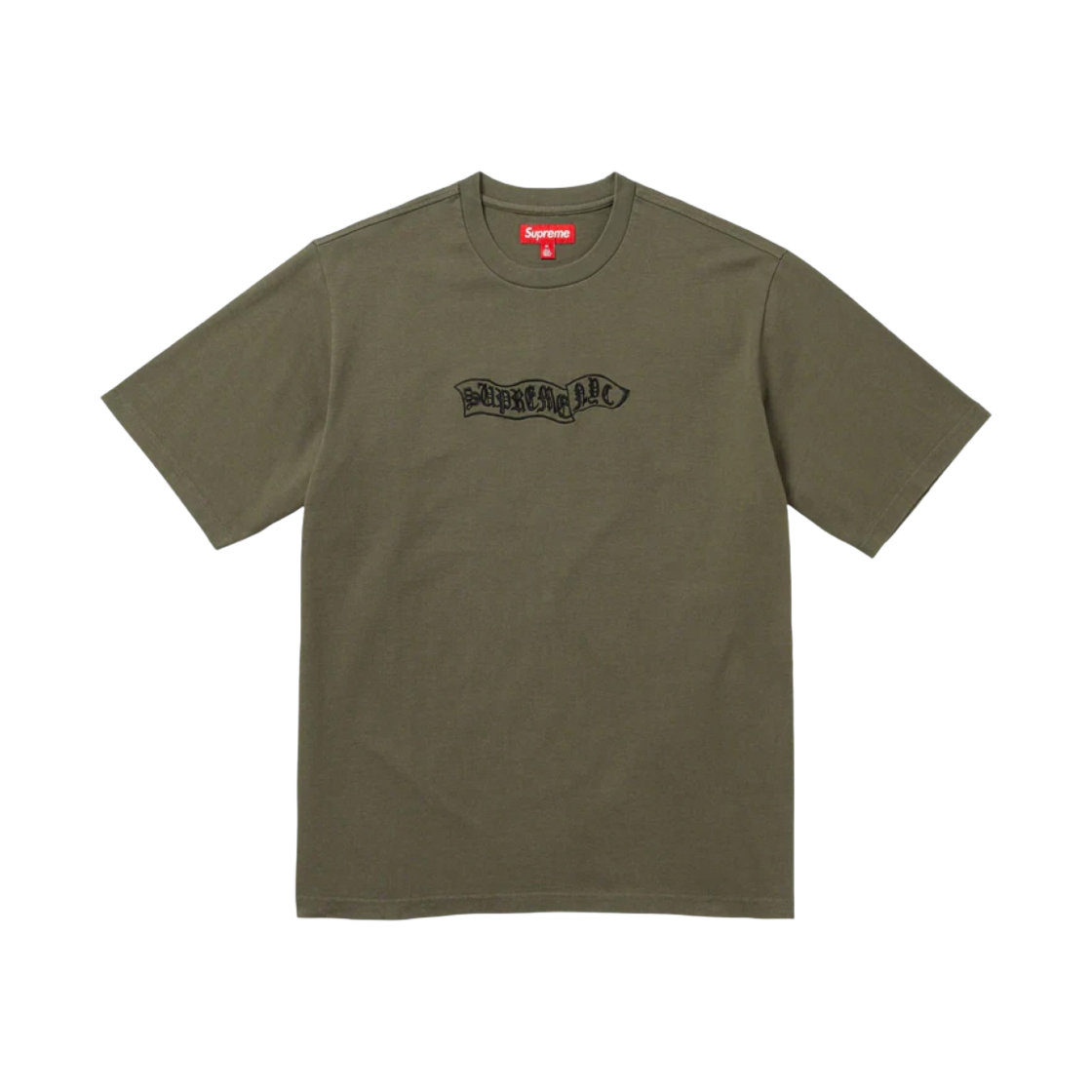슈프림 배너 숏슬리브 탑 올리브 - 23FW(Supreme Banner S/S Top Olive - 23FW) - 1