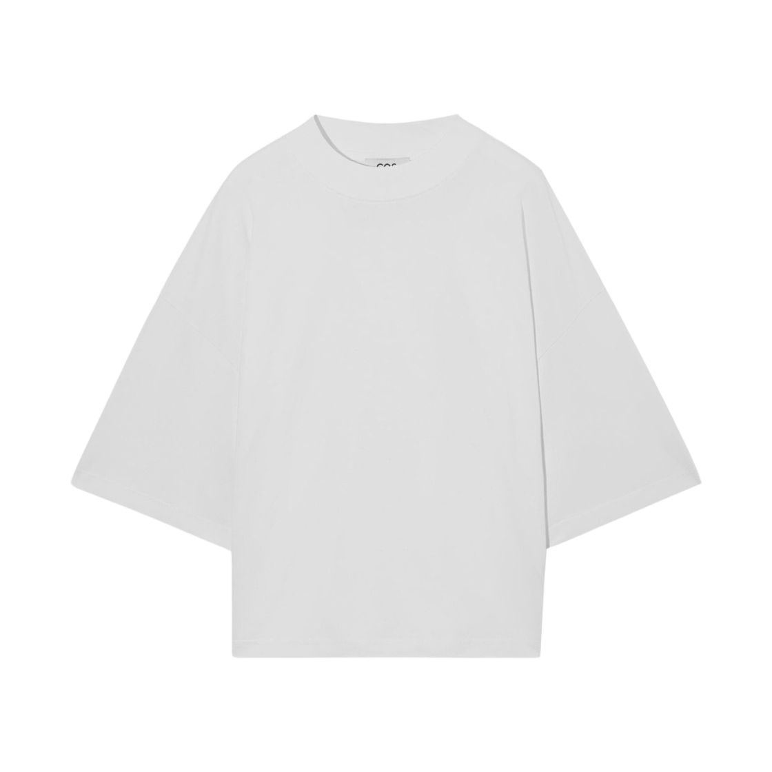 (W) 코스 풀 볼륨 티셔츠 화이트((W) COS Full Volume T-Shirt White) - 1