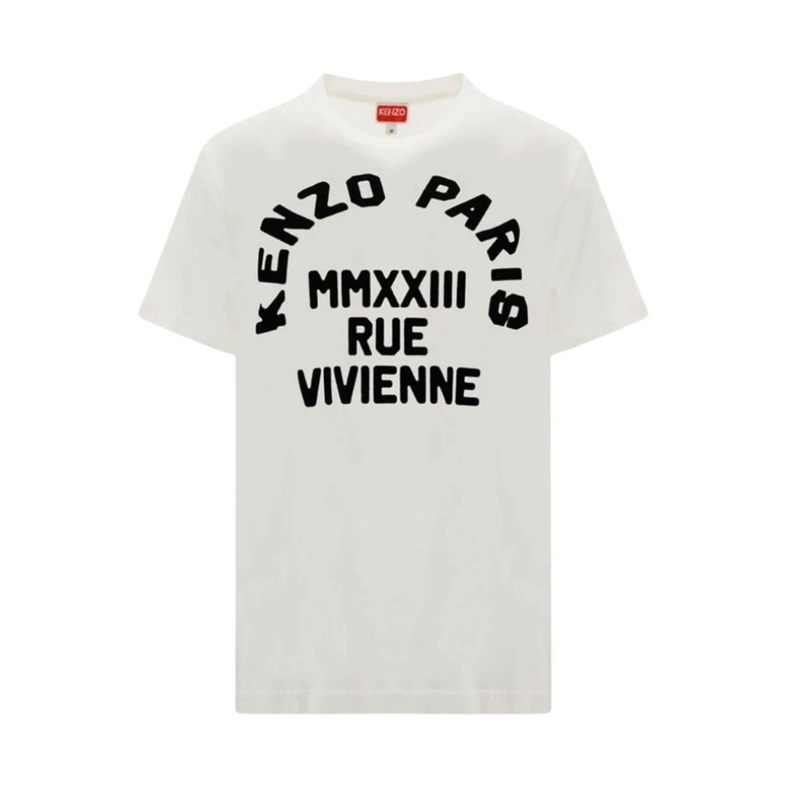 FD52TS0424SO-02 (W) Kenzo Rue Vivienne Loose T-Shirt Off White