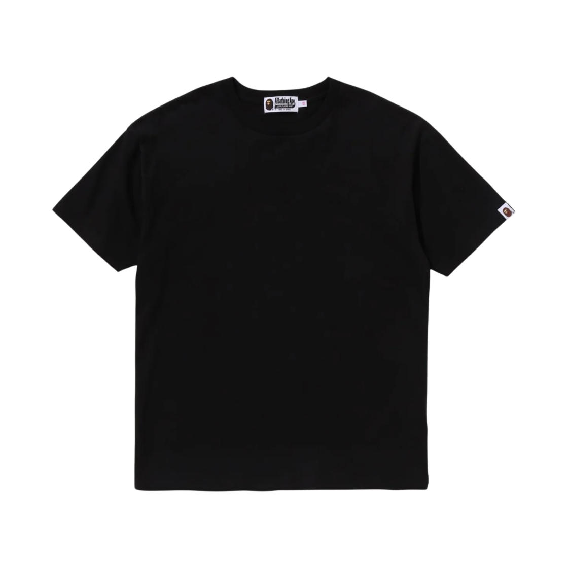 (W) 베이프 빅 컬리지 릴렉스드 핏 티셔츠 블랙((W) BAPE Big College Relaxed Fit T-Shirt Black) - 2