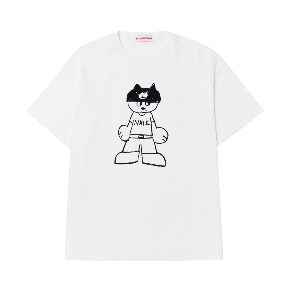 렐보브라운 헤이트 드로잉 티셔츠(Lelbobrown Hate Drawing T-shirt)